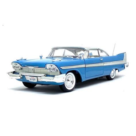 Miniatura Carro Plymouth Fury 1958 Azul 1 18 Motormax