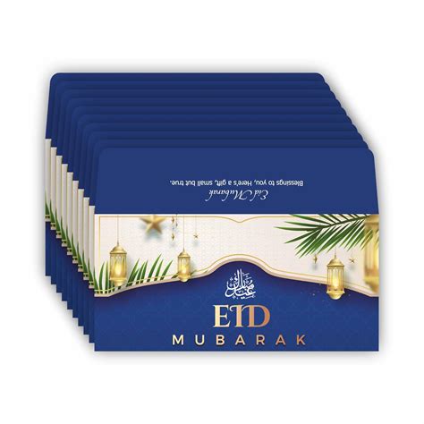 Anne Print Solutions® Pack Of 20 Eid Mubarak Envelopes Shagun Colorful