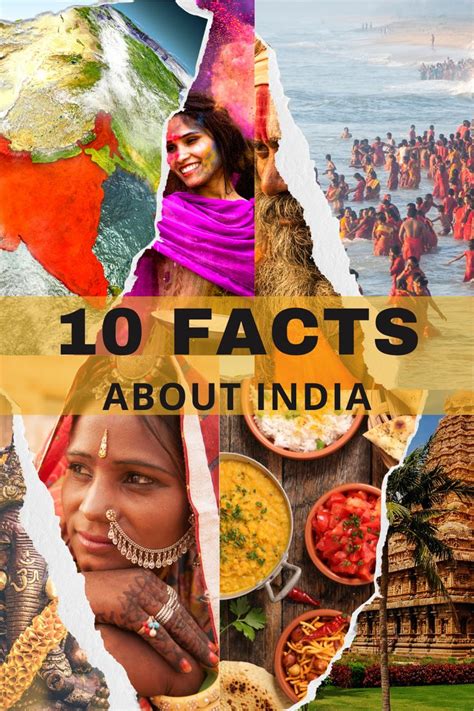 The Cover Of Fact About India With Images Of People And Places In Them