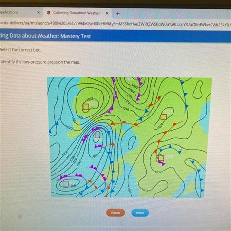 Free Identify The Low Pressure Areas On The Map 1000 1004 1008