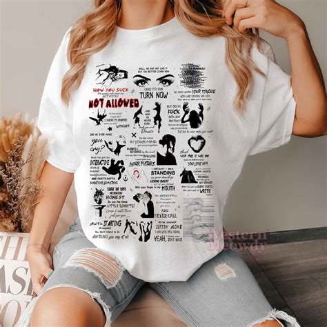 Tv Girl Not Allowed Ver Lyric Shirt Western Meowdy