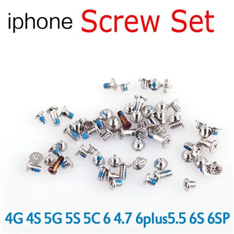 Xge Full Screw Set Replacement For Iphone 4 4s 5 5s 5c 6 6plus 6p 6s