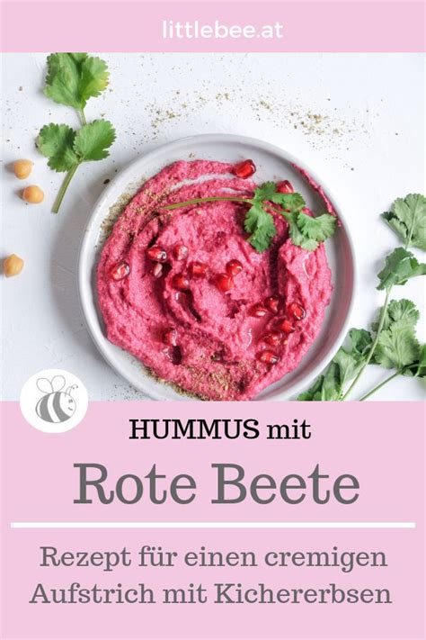 Rote Beete Hummus Aufstrich Aus Kichererbsen Und Roten R Ben In