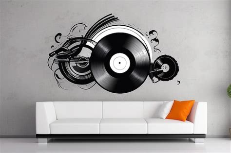 Premium Photo Retro Vinyl Record Wall Decals