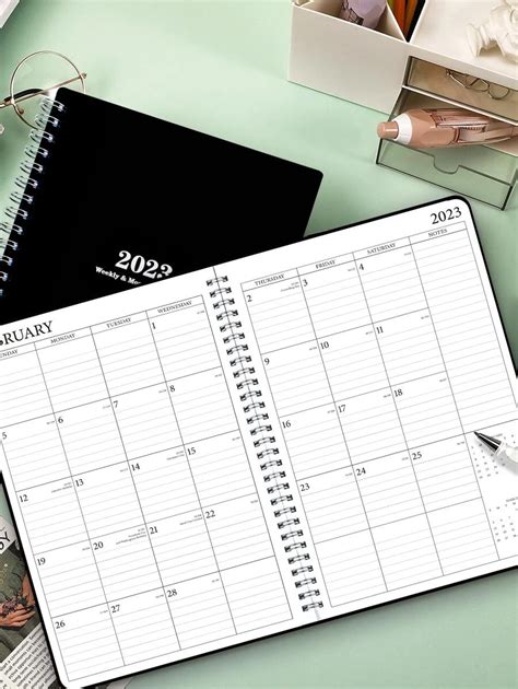 Trees Pc Planner Weekly And Monthly Notebook Spiral Day Plan