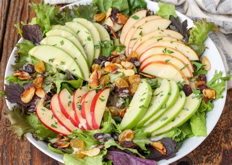 Spinach Apple Salad With Honey Cider Dressing Tasty Made Simple