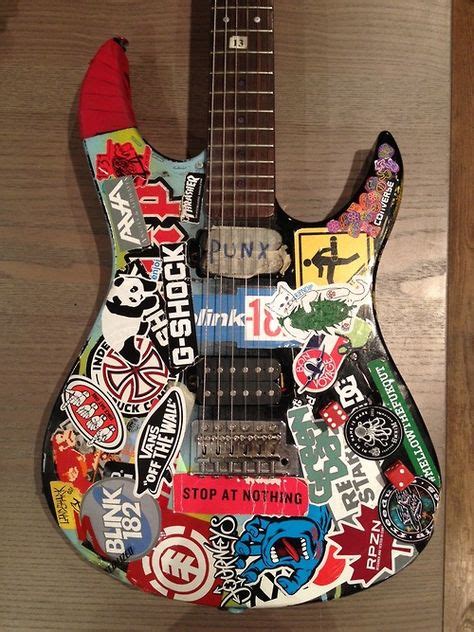 40 Best Guitar Stickers Images Guitar Stickers Guitar Rock Posters