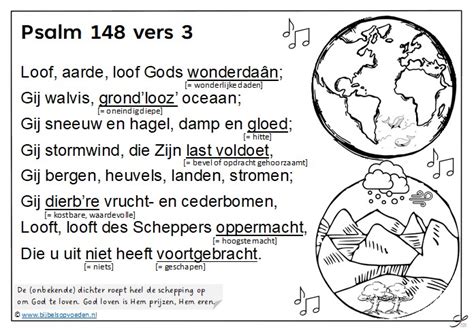 Psalm 148 Vers 3 Kleurplaat BijbelsOpvoeden Nl