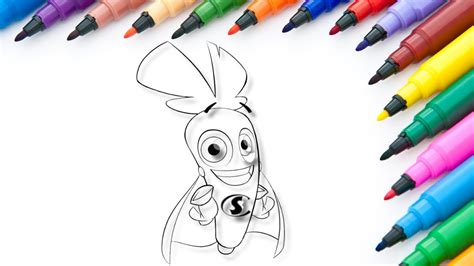 Come Colorare Una Carota Super Disegni Da Colorare Per Bambini Youtube