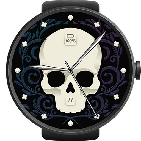 Skull Watch Face Android Wear Center