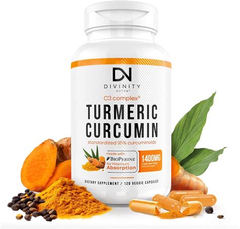 Turmeric Curcumin With Bioperine Black Pepper 1400mg Support Glp 1 Naturally Max