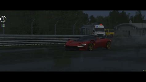 Assetto Corsa Ferrari Daytona Sp3 On Nordschleife In The Rain Youtube