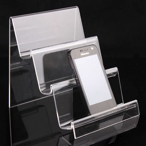 New Clear Layers Acrylic Phone Stand Cellphone Holder Jewelry