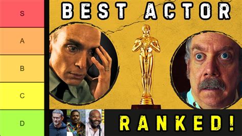 2024 Oscar Winner Predictions - Best Actor (Ranked) - YouTube