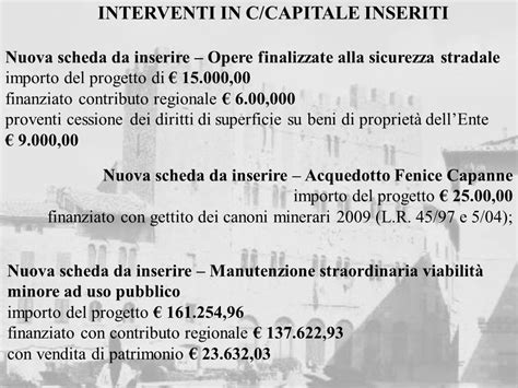 Comune Di Massa Marittima Variazione Di Bilancio N E Assessorato