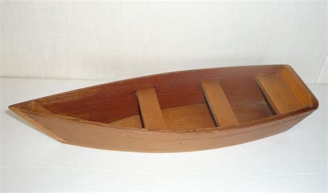 Natural Wood Row Boat