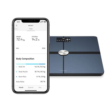 Withings Body Body Composition Wifi Smart Scale Black Fittrack Australia