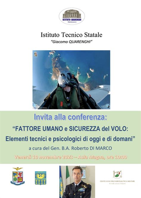 Incontro Con Generale Di Brigata Aerea Roberto Di Marco 10 Novembre