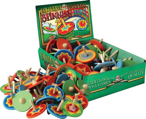 Wooden Spinning Tops | Continuum Games