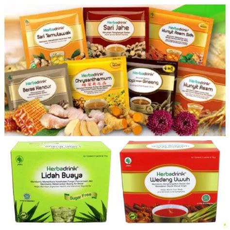 Jual Herbadrink Jamu Herbal Instan Herba Drink Lidah Buaya Kunyit