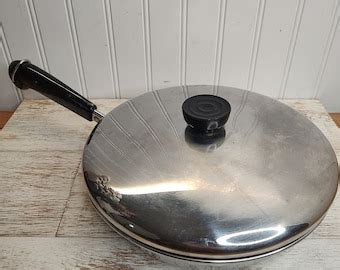 Fry Pan Revere Ware Stainless Steel Copper Clad Etsy