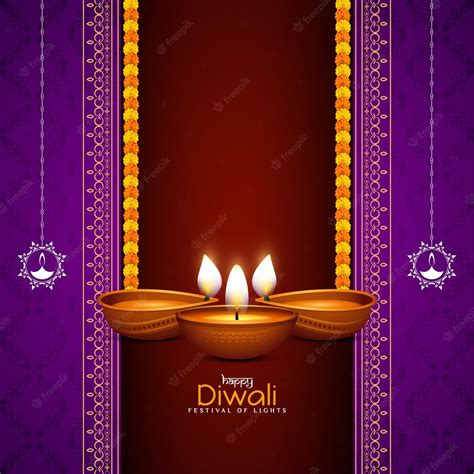 Premium Vector Happy Diwali Festival Greeting Beautiful Background