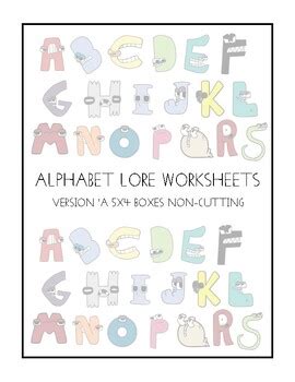 Alphabet Lore Worksheets by Little Miss OT | TPT