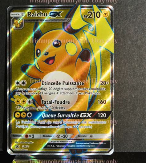 CARTE POKÉMON RAICHU GX 210 PV SM90 Promo NEUF FR EUR 34 99 PicClick FR