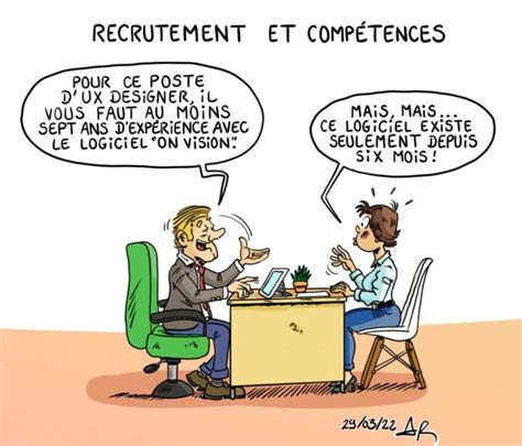 Management Humour Le Candidat En UX Design Dessin Humoristique