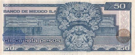 Mexico 50 Pesos Benito Juarez 1981 Serial KT P 73 VF MA Shops