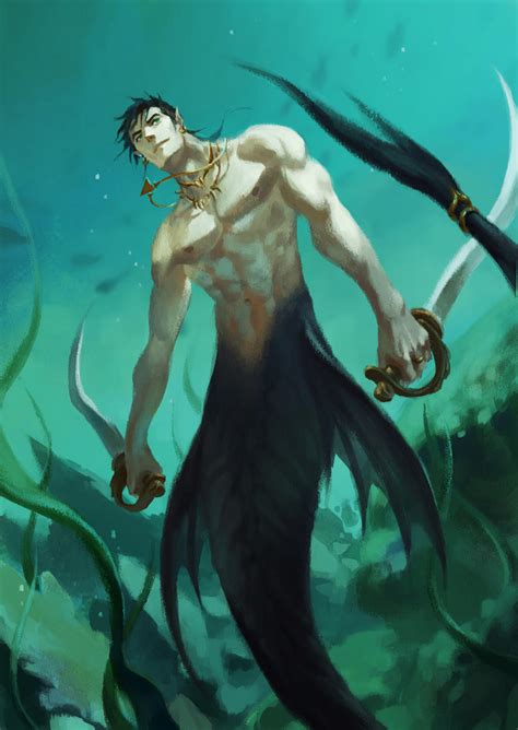 Merman By Kkkkiti On Deviantart