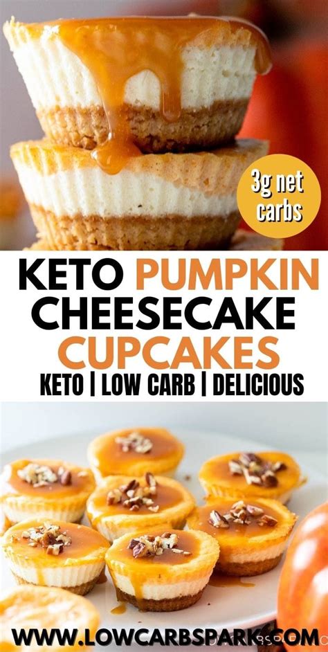 Keto Pumpkin Cheesecake Cupcakes Low Carb Spark