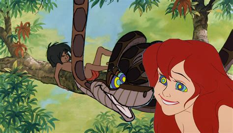 Mowgli Rescues Ariel From Kaa By Hypnotica2002 On Deviantart