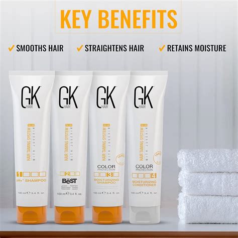 GK HAIR Global Keratin The Best Consumer Box Kit (3.4 Fl Oz/100ml) Smoothing Keratin Treatment ...