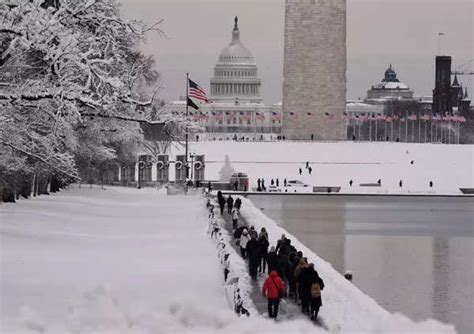 Washington Receives Heavy Snowfall As Winter Storm Sweeps The Us