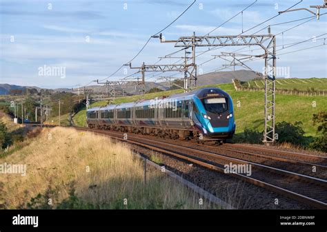 First Transpennine Express Caf Class 397 Nova 2 Electric Train On The West Coast Mainline In