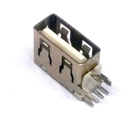 Usb A Connector Female Graden Pcb Tht Kort Domoticx