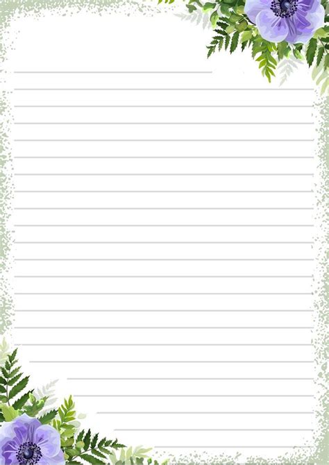 Letter Paper A4 Letter Paper Writing Paper Printable Stationery Decoupage Paper Printable