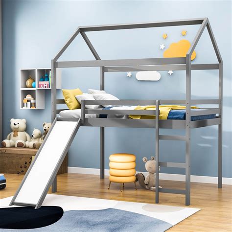 Kids Loft Bed With Slide
