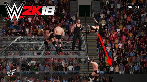 Wwe 2k18 Crazy 6 Man Hell In A Cell Match Armageddon 2000 Youtube