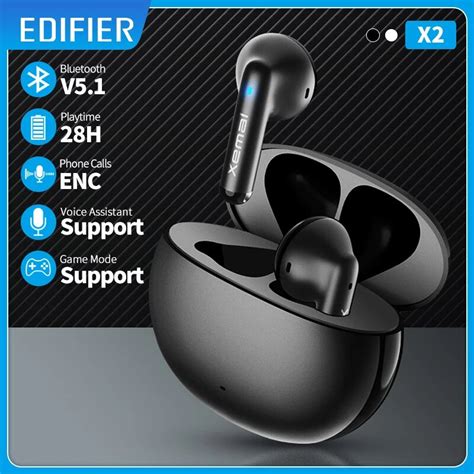 Edifier X Tws Earbuds Wireless Earphones Bluetooth Voice Assistant