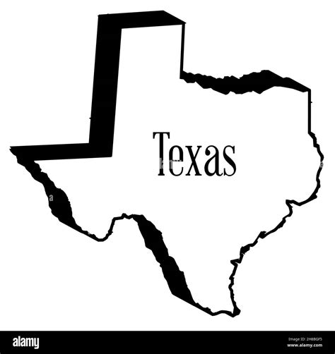 Mapa Del Vector De Texas Im Genes De Stock En Blanco Y Negro Alamy