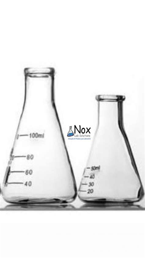 FRASCO ERLENMEYER BOCA ESTREITA DE 125 ML Vidrarias Nox Solutions