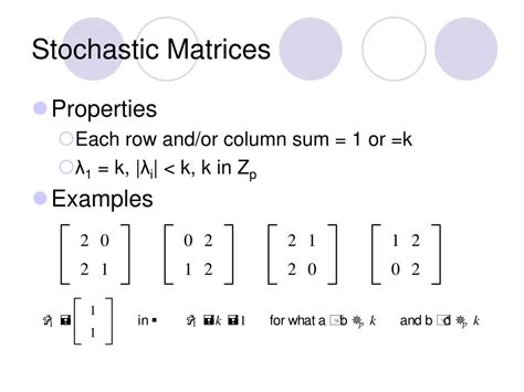 PPT Special Square Matrices 2x2 Over Zp PowerPoint Presentation