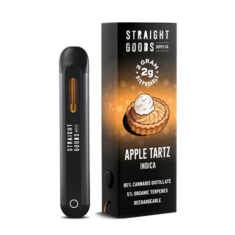 Straight Goods Apple Tartz G Disposable Pen Indica West Coast