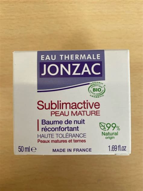 Eau Thermale Jonzac Soin Visage Sublimactive De Nuit Bio 50 Ml INCI