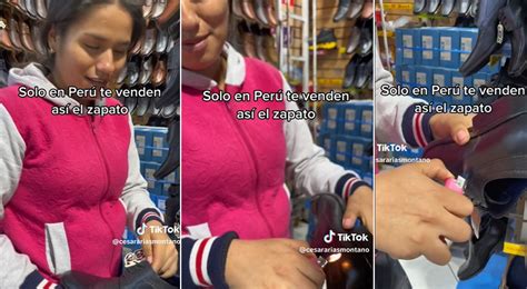 Tiktok Viral Peruana Revela Truco Para Vender Zapato De Cuero Pero