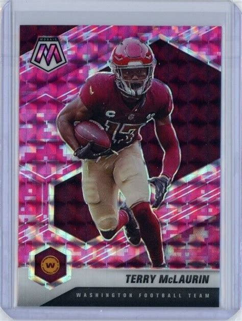 Terry Mclaurin Panini Mosaic Pink Camo Prizm Commanders