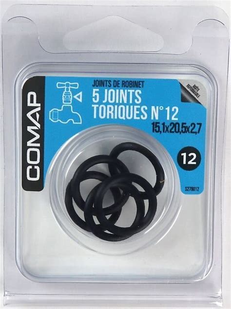 Lot De 5 Joints Toriques COMAP Pour Robinet N 12 15 1x20 5x2 7 Bricorama