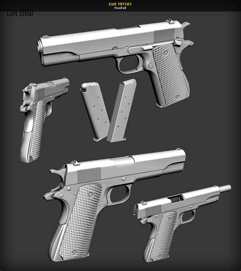 Colt 1911a1 3d Models